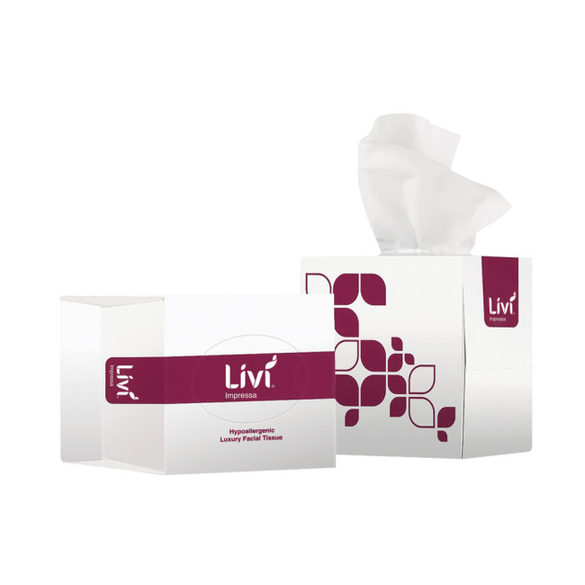 Livi Impressa Luxury Facial Tissue Cube 3 Ply 65 Sheets » Livi New Zealand